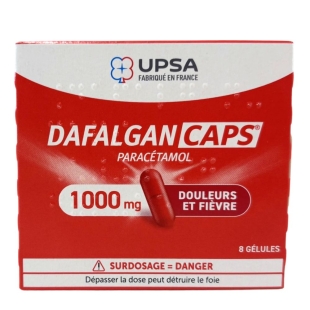 DAFALGAN - CAPS Paracétamol  1000 mg - 8 Gélules