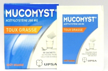 MUCOMYST Sachets Goût Orange (18)