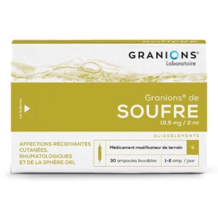 GRANIONS de SOUFRE (30 ampoules)