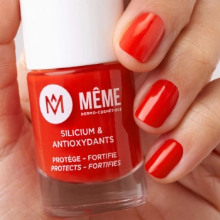 MEME Cosmetics - Vernis à ongles Silicium et Antioxydants -Orange Sanguine 10ml