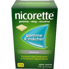 NICORETTE 4mg - GOUT ORIGINAL Gommes Sans Sucre - 105 Gommes
