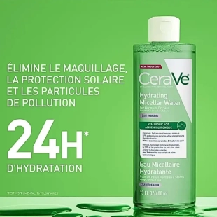 CeraVe Eau Micellaire Hydratante 400 ml Peaux Normales à Sèches