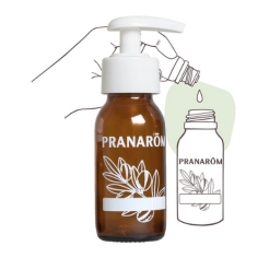 Flacon verre brun aromathérapie synergie huiles essentielles huiles végétales mélange préparation