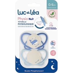 LUC ET LEA - Sucettes Physiologiques Nuit - Lot 2