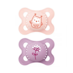 MAM Sucettes Original symétriques couleur nature motif 2-6 mois (x2)