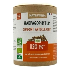 Flacon Harpagophytum Bio Nat&form - complément alimentaire - confort articulaire - mobilité