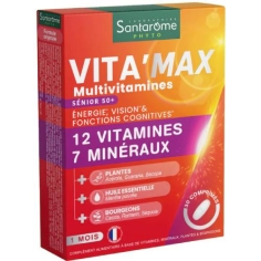 SANTAROME - Vita'Max Multivitamines Sénior - 30 Comprimés