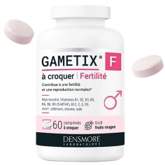 DENSMORE - Gametix F Fertilité Féminine - 60 comprimés. Complément alimentaire destiné spécifiquement aux femmes en désir de grossesse.