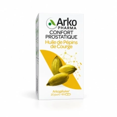 Boîte Arkopharma Arkogélules Huile de Pépins de Courge Confort Prostatique, 60 capsules