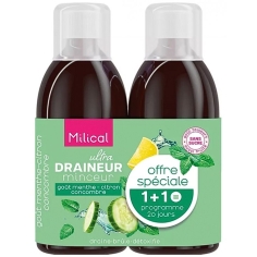 MILICAL - Draineur Ultra Minceur - Menthe-Citron-Concombre