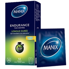 MANIX - Preservatifs Endurance Longue Durée - 12 préservatifs