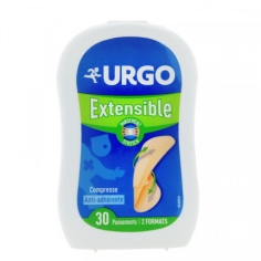 URGO Pansements Extensibles Adhésifs Antiseptiques (boite de 30)