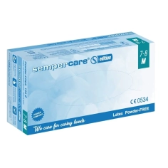 SEMPERCARE - Gants Médicaux Latex Non Poudrés, Non Stériles x100 - Sempercare Edition