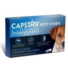 Capstar 11,4 mg Anti-puces Petit Chien (6 comprimés)