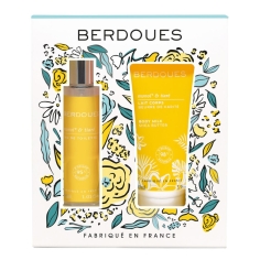 BERBOUES - Coffret Noël Eau de Toilette & Lait Corps - Monoï & Tiaré