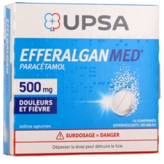 EFFERALGAN - MED Paracétamol 500 mg Arôme Agrumes - 16 Comprimés Effervescents
