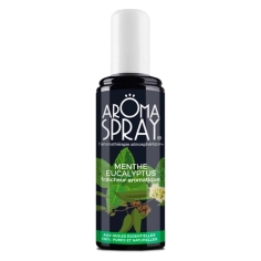 aroma spray menthe eucalyptus huiles essentielles air purifie respiration fraicheur naturel