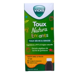 VICKS Natura - Sirop Toux Sèche & Grasse Enfants -140ml