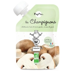 Popote purée champignons bio bébé 120 g dès 4 à 6 mois gourde légumes bio