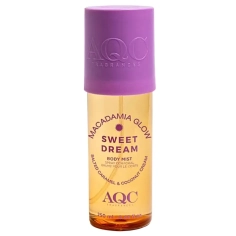 Brume corporelle AQC Sweet Dream Caramel Macadamia Glow parfum gourmand caramel macadamia coco