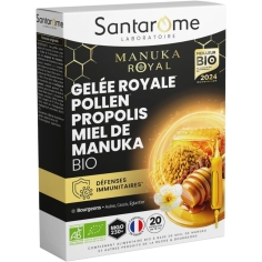 Santarome Bio Manuka Royal Gelée Royale Pollen Propolis 20 ampoules