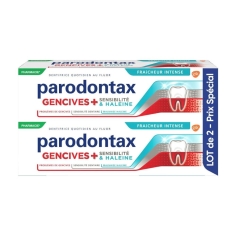 PARODONTAX Fraîcheur Intense - Dentifrice Gencive + Sensibilité & Haleine - 2x75ml