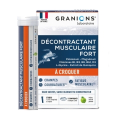 GRANIONS - Décontractant Musculaire Fort - 30 Comprimés À Croquer