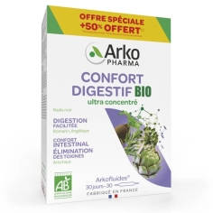 arkofluides confort digestif bio digestion ballonnements artichaut romarin angelique ampoule
