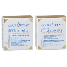 COUP D'ECLAT - Ampoule Lift et Lumière - 6x1 ml + 1 Miroir Offert