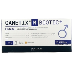 DENSMORE - Gametix M Biotic+ Fertilité Masculine - 30 sachets. Complément alimentaire pour la fertilité masculine.