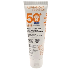 ALPHANOVA - Crème Solaire Bébé SPF50+ Visage et Corps - 50 gr