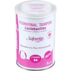 SAFORELLE - Florgynal NORMAL - 9 Tampons Probiotiques Avec Applicateur