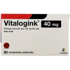 VITALOGINK 40mg -  Traitement symptomatique des troubles cognitifs du sujet âgé- 90 comprimés - Viatris