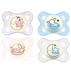 MAM Sucette NUIT BRILLE 2/6 Mois (Lot de 2 sucettes)