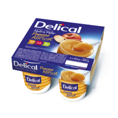 DELICAL Nutra'Pote saveur Pomme & Abricot (4x200g)