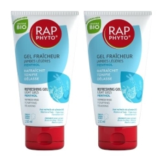RAP PHYTO Gel Fraîcheur Jambes Légères Menthol Bio 2x150 ml