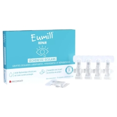 Eumill -  Repair Sécheresse Oculaire 10 Unidoses de 0,5 ml