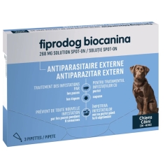 BIOCANINA - Fiprodog Combo Antiparasitaire Externe Chiens 20 à 40 kg - 3 pipettes