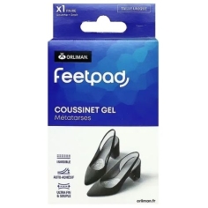ORLIMAN FEETPAD - Coussinet Gel Métatarses Amortit les chocs et les surcharges sur la zone avant du pied - Taille Unique - 1 paire