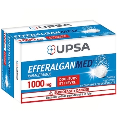 EFFERALGAN - MED Paracétamol  1000 mg Arôme Agrumes - 8 Comprimés Effervescents