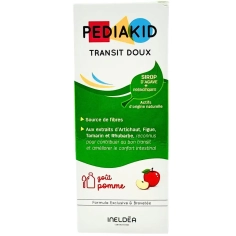 Flacon PEDIAKID Transit Doux sirop 125 ml - régulateur de transit - dès 6 mois - goût pomme - complément alimentaire enfant