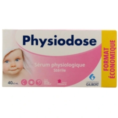 PHYSIODOSE - Sérum Physiologique - GILBERT - 40 unidoses