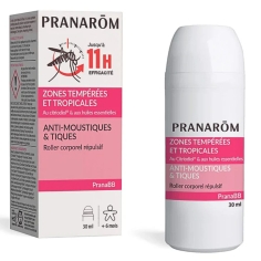 PRANAROM - PranaBB Roller Corporel Répulsif Anti-Moustiques et Tiques - 30 ml