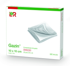 GAZIN - Compresses de Gazes Tissées Stériles 10 x 10cm