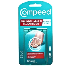 COMPEED - Pansements Ampoules aux Orteils - 8 Pansements. Soulage  la douleur, cicatrisation rapide.