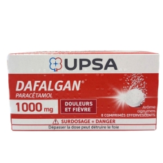 DAFALGAN - Paracétamol 1000 mg Arôme Agrumes  -8 Comprimés Effervescents