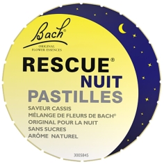 RESCUE Nuit -  Pastilles Boîte 50 g - Saveur Cassis