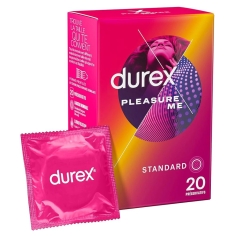 Durex - Pleasure Me Préservatif Texture Perlée Nervurée - x20