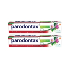 PARODONTAX Dentifrice Herbal Sensation menthe mélisse (2x75 ml)