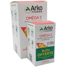 ARKOGELULES - Oméga 3 - Bon fonctionnement cardiovasculaire - 180 capsules + 60 offertes